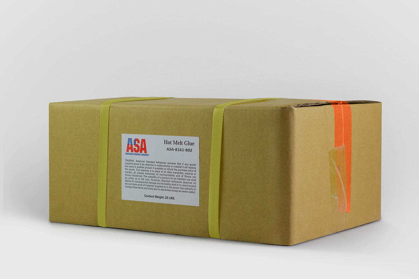 ASA Large Hot Glue Sticks for Glue Gun - 5/8" x 2" | High-Strength Hot Gun Sticks Adhesive for Corrugated Materials | Industrial Grade for Packaging & Woodworking | 25 lb (1417 Count)