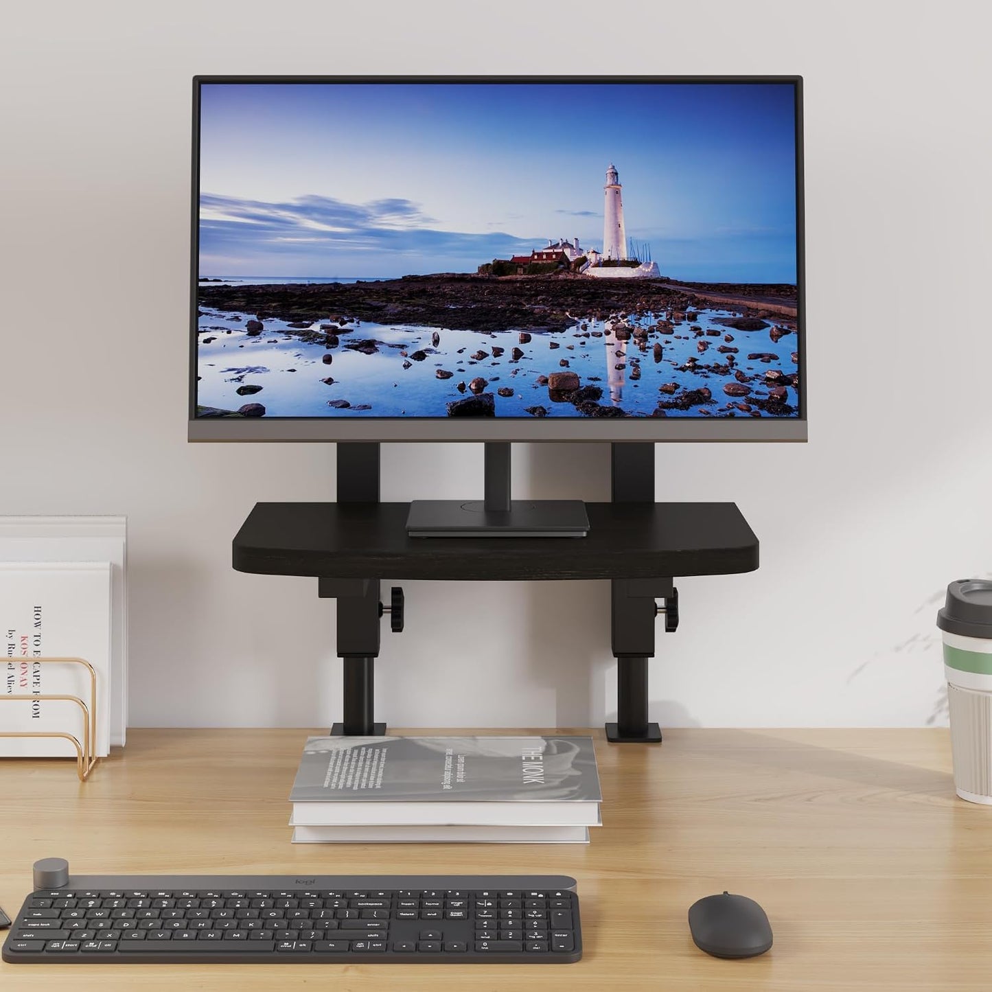 13 30 Inch Setup TigerDad Adjustable Monitor Stand Riser for Desk, Computer Screen Stand for to Flat Screen LCD LED