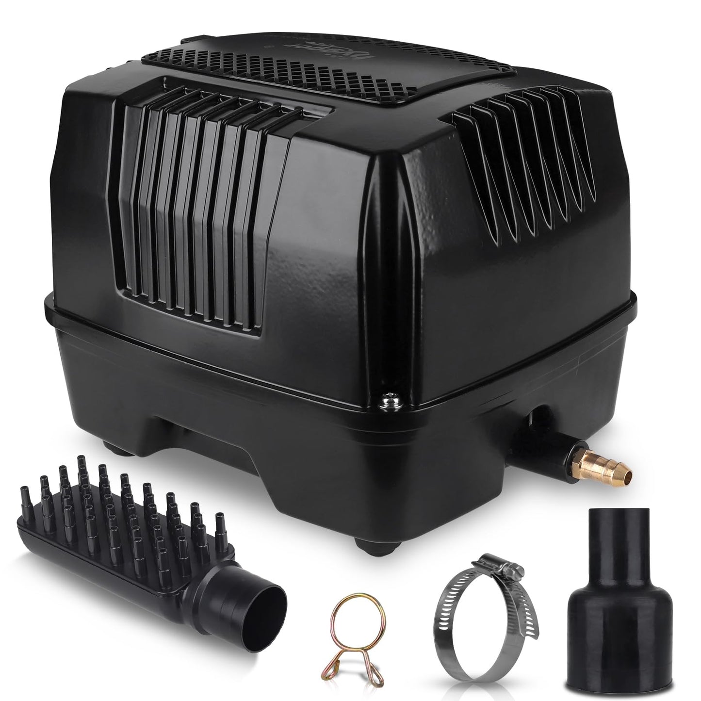 Hygger Linear Air Pump - Powerful & Quiet Commercial Pond Aerator for Koi Ponds, Fish Farms & Aquariums