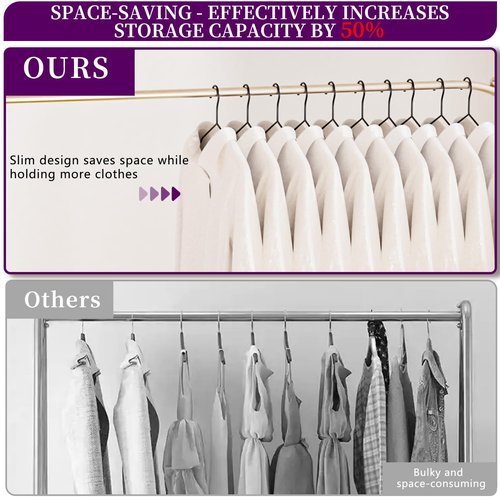 60Pack Metal Wire Hangers+5 Clothes Pins, 16.5" Wire Clothes Hangers for Standard Sized Shirt, Suits, Jackets, Skirts, Ultra Thin Space Saving, Bulk for Home and Commercial