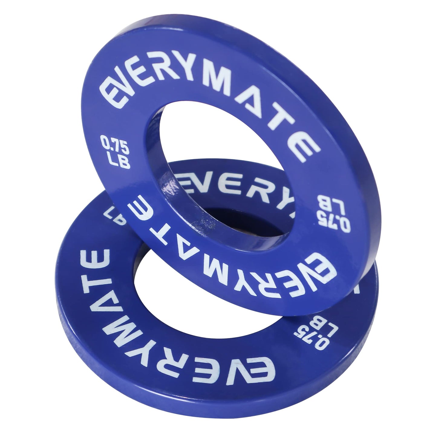 EVERYMATE Fractional Weight Plates Set of 8 Micro Plate Pair 0.25LB 0.5LB 0.75LB 1 LB for Olympic Barbells Strength Training