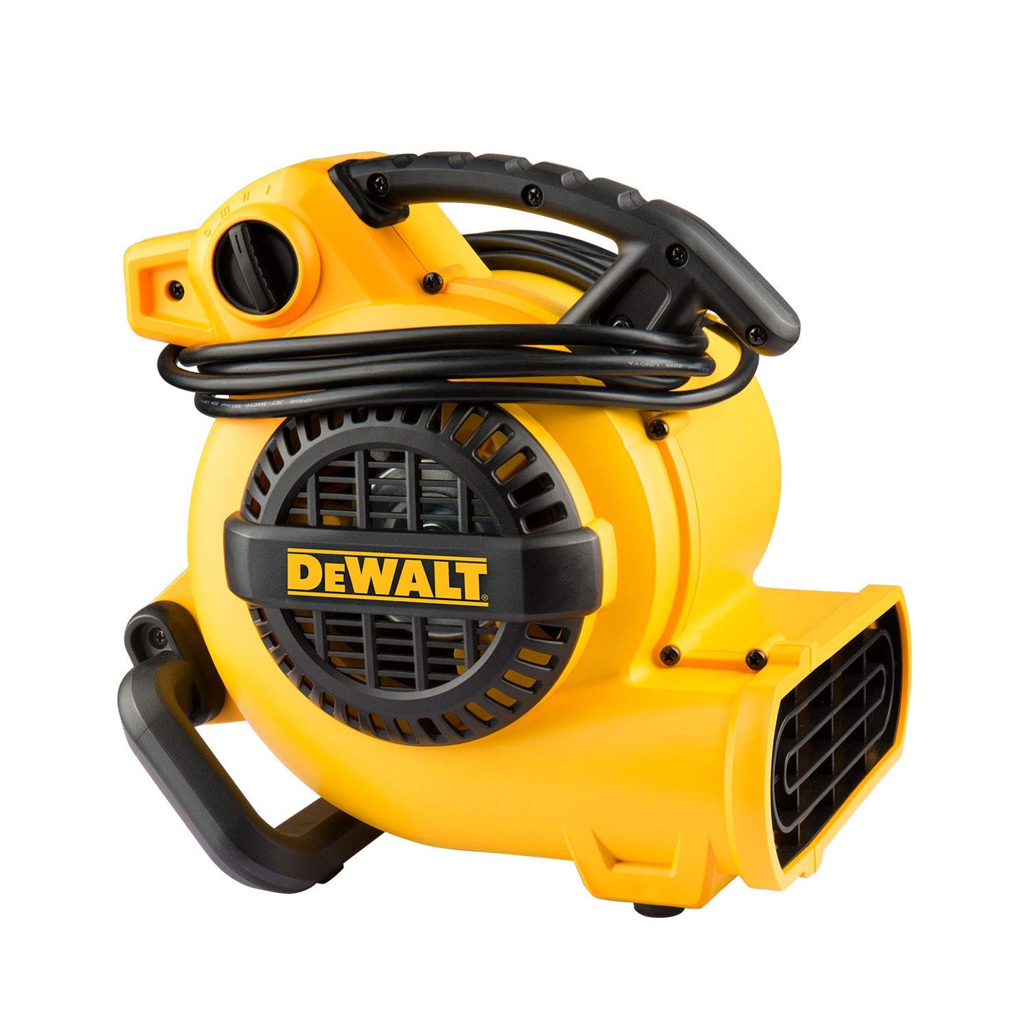 DEWALT Portable Air Mover, ‎276W 3 Speed Floor Fan, Utility Blower Fan, 1/5 HP 600 CFM Floor Dryer, Carpet Dryer, Floor Fan, Blower, for Janitorial, Home, Commercial Use, DXAM-2260