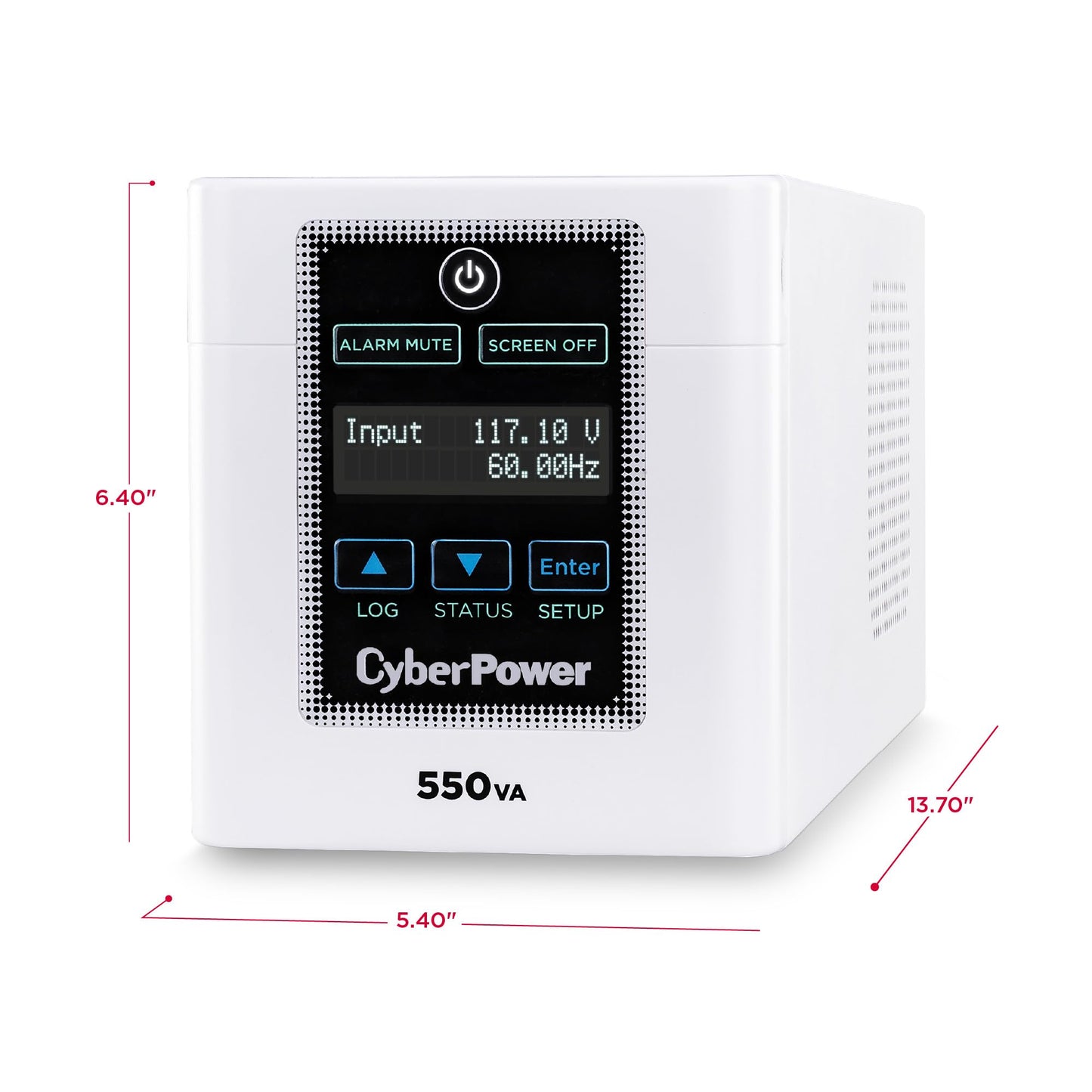 CyberPower M550L Medical-Grade UPS Battery Backup and Surge Protector, 550VA/440W, 4 Outlets, AVR, Tower, UL Certified