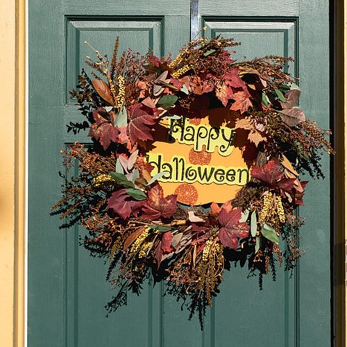 Linwnil Wreath Hanger - Adjustable 14 to 26 Inches | Heavy-Duty 20LB Hook for Front Door Decor (Black)
