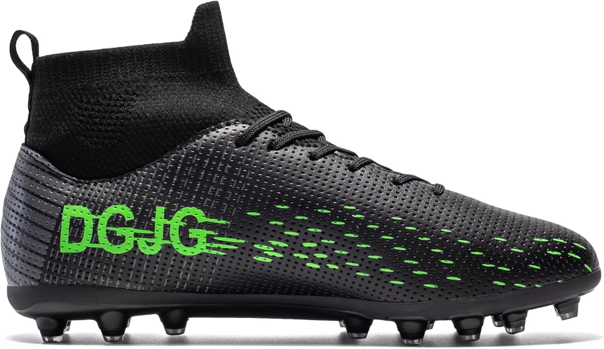 Youth Soccer Cleats Mens Training Football Cleats Lightweight Womens High-top Soccer Shoes AG, Tacos de Futbol para Hombre