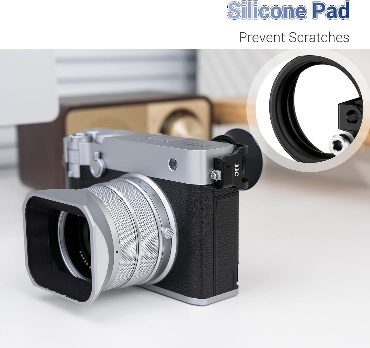 100RF GFX100RF 100 Extended GFX Eyecup Eyepiece, Round Soft Silicon Viewfinder Eye Cup Eyeshade Cover Protector