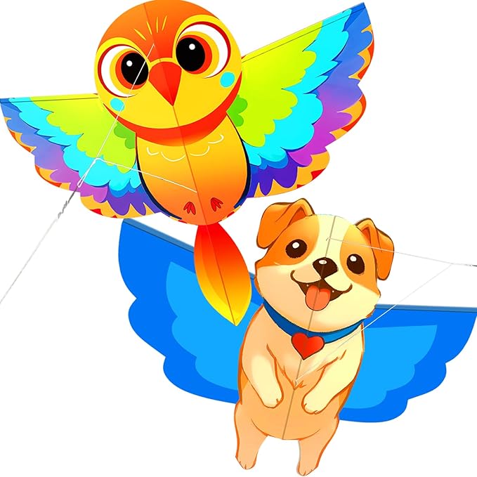 HENGDA KITE Animals Kite for Kids Beginners and Adults Cute Design High Definition Printing Easy to Carry