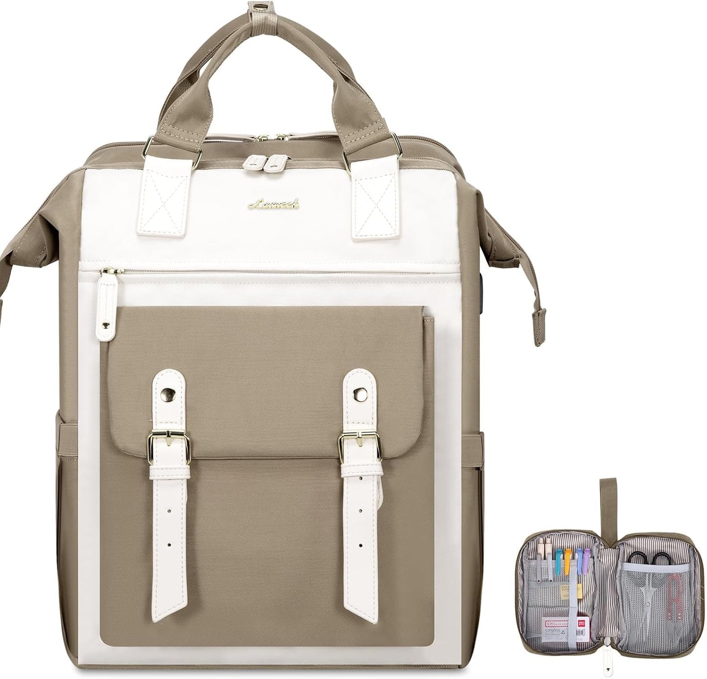 Backpack, 17.3 inch Daypack, LOVEVOOK Laptop Travel Bag with Laptop Compartment, Water Resistant Teacher Nurse Doctor