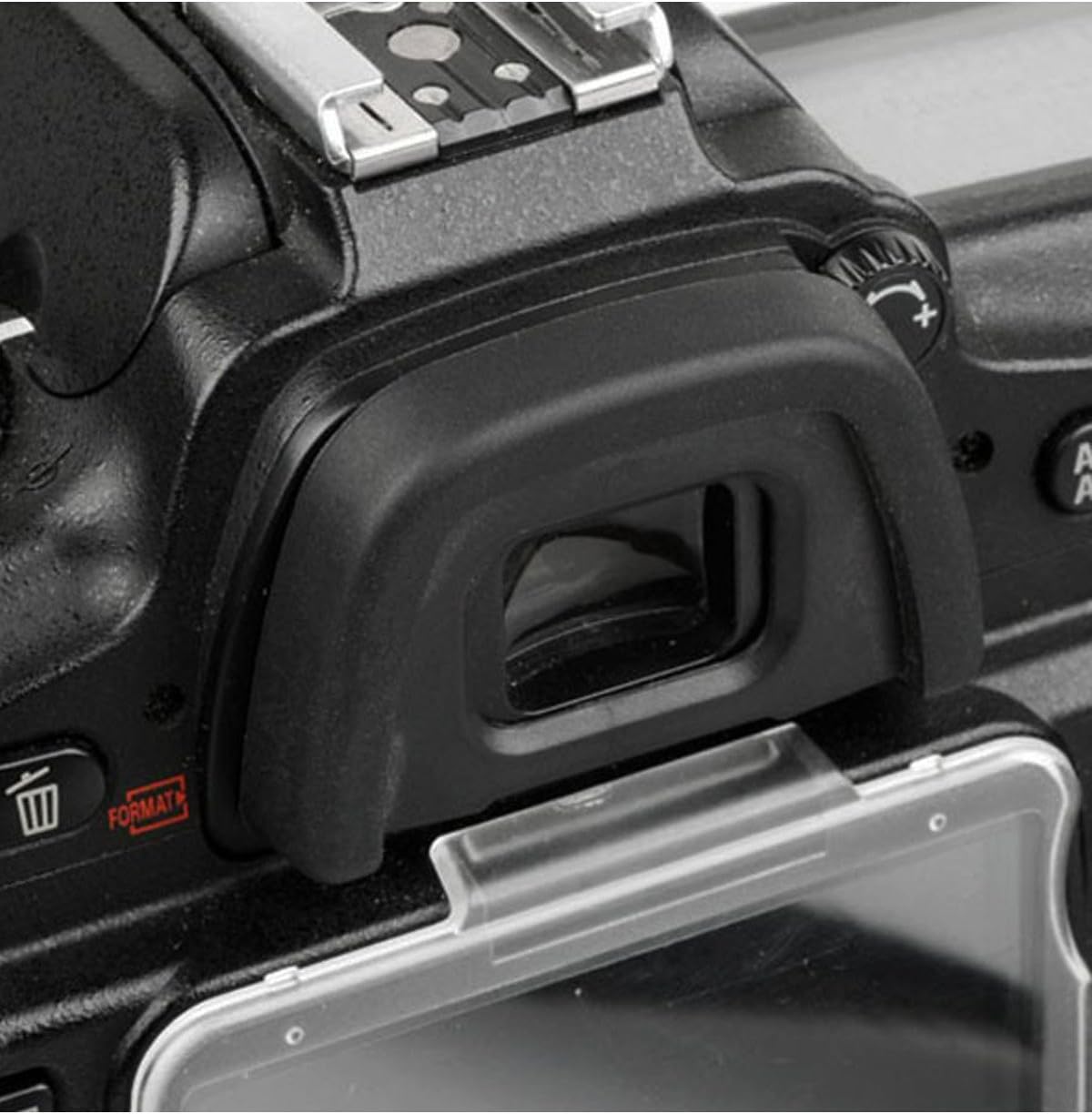 TUYUNG [2 Pack] DK-23 D7100 D7200 D300 D300s CEARI Rubber Eyecup Eyepiece Viewfinder for Nikon DSLR Camera + Microfiber