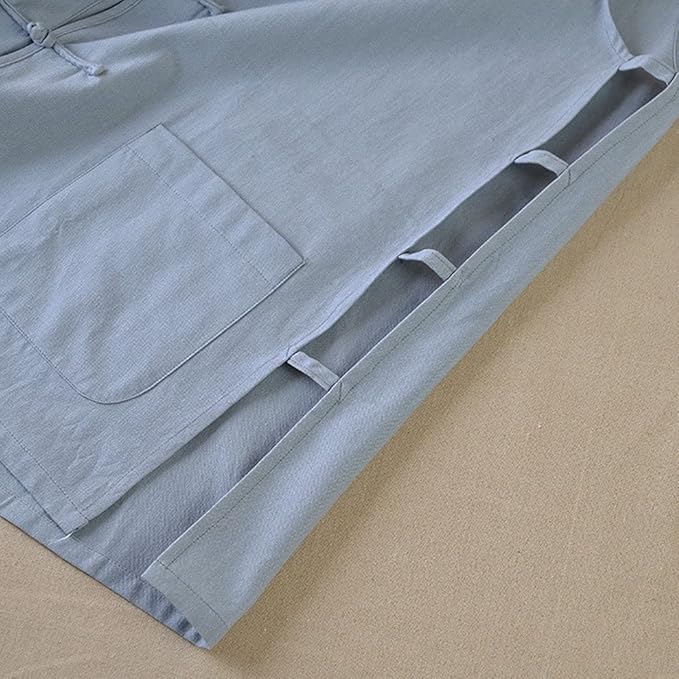 Men's Cotton Sleeveless Kung Fu Vest ??Traditional Chinese Martial Arts Tank Top Tai Chi Wing Chun Wushu Training Shirt