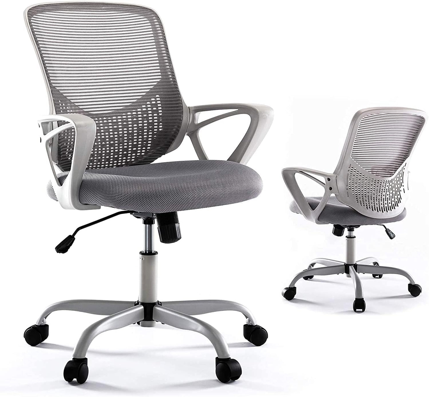 Regine Switzerland Ergonomic Office Chair - Adjustable Rolling Mesh Design with Lumbar Support | Modern Mid Back