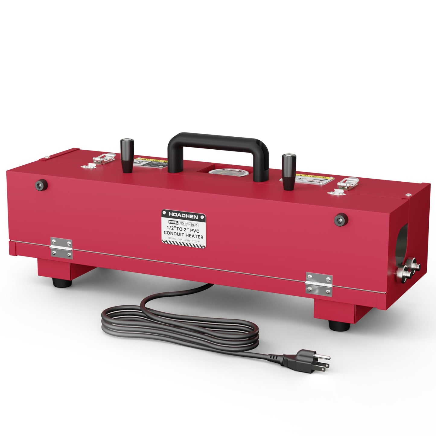 Hoadhen 1/2" to 2" Electric PVC Conduit Heater with Temperature Detector for Controlled Softening, PVC Conduit Bender Heater Designed for 24" Pipe Sections, 1200W, 120V
