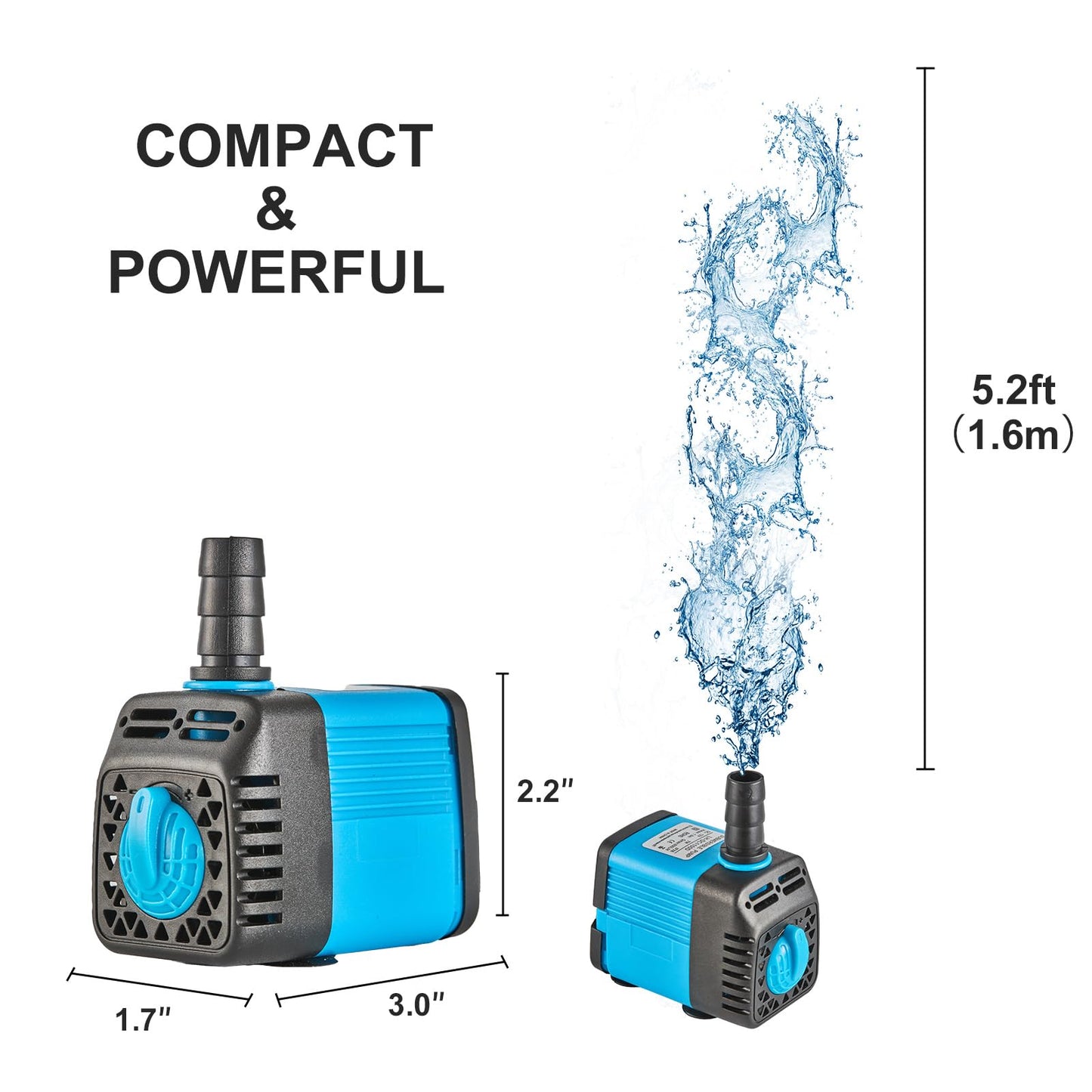 LAPOND Upgraded Hydroponics Growing System Kit 1058 Plant Sites with 7W 12V Submersible Pump and Timer