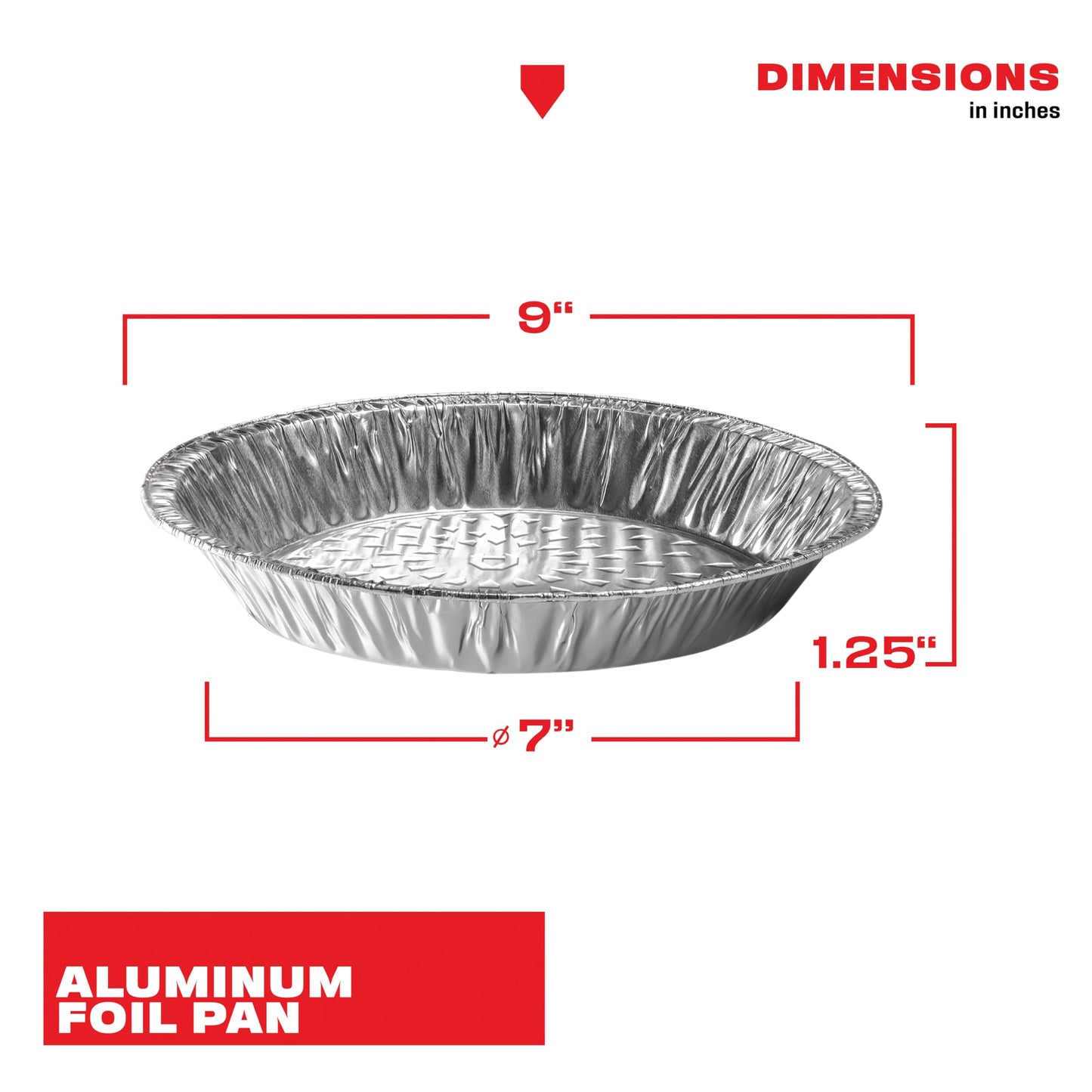 NoCry Premium Disposable Pie Pans 9 Inch (50 Pack) — Made in USA — Foil Aluminum Tins with Curl Lip for Baking Delicious Tarts or Crispy Pastry Crusts — Lightweight Yet Sturdy — Even Heat Distribution