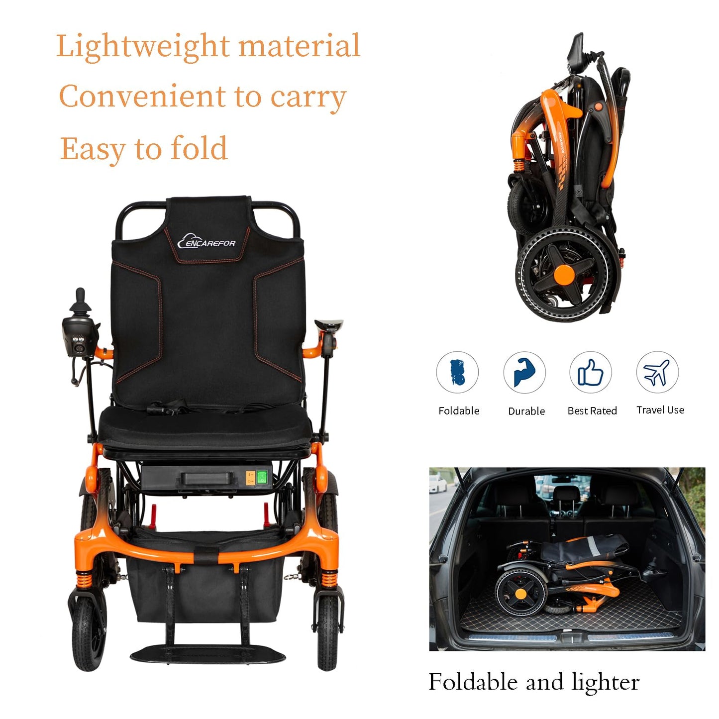 34Lb Carbon Fiber Lightweight Electric wheelchairs for Travel,Carbon Fiber Wheelchair，15 Miles Long Travel Range Wheelchair (Single Battery)