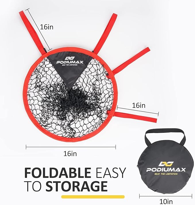 PodiuMax Top Bins Soccer Target Goal, Easy to Attach and Detach to The Goal, Set of 2, for Shooting Accuracy Training