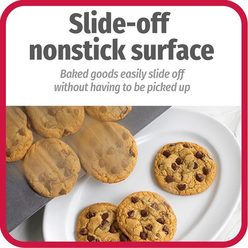 GoodCook AirPerfect Nonstick Cookie Sheets - Set of 2 Insulated Carbon Steel Pans, 16 x 14-Inch, Gray