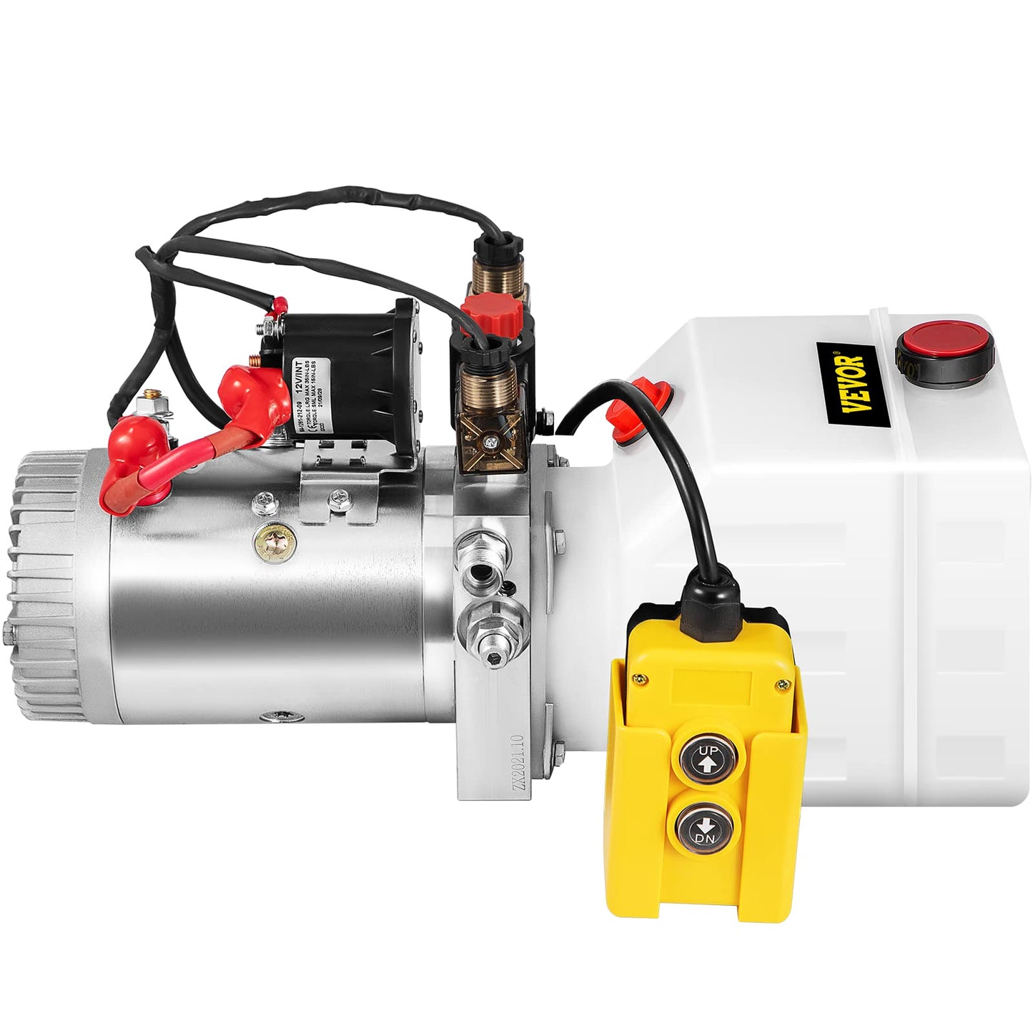 Vevor Hydraulic Pump 3 Quart Hydraulic Power Unit Double Acting Hydraulic Pump for Dump Trailer Car Lifting 12V DC Plastic Oil Reservoir (Plastic, Double Acting) : Industrial & Scientific
