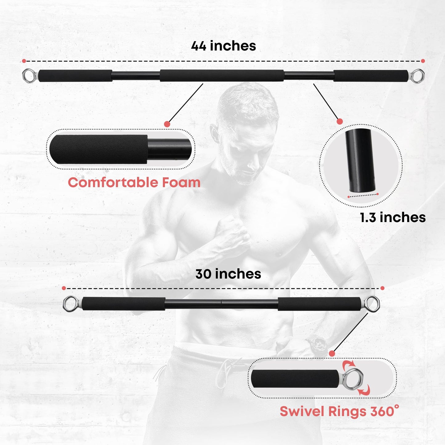 Push Up Board Workout Equipment for Chest Triceps, Back, Arms Muscles, Fitness Portable Pushup Board for Man and Women, Perfect Multi-Functional Push-Up Stand Bar Muscle Building by CTRL Sports