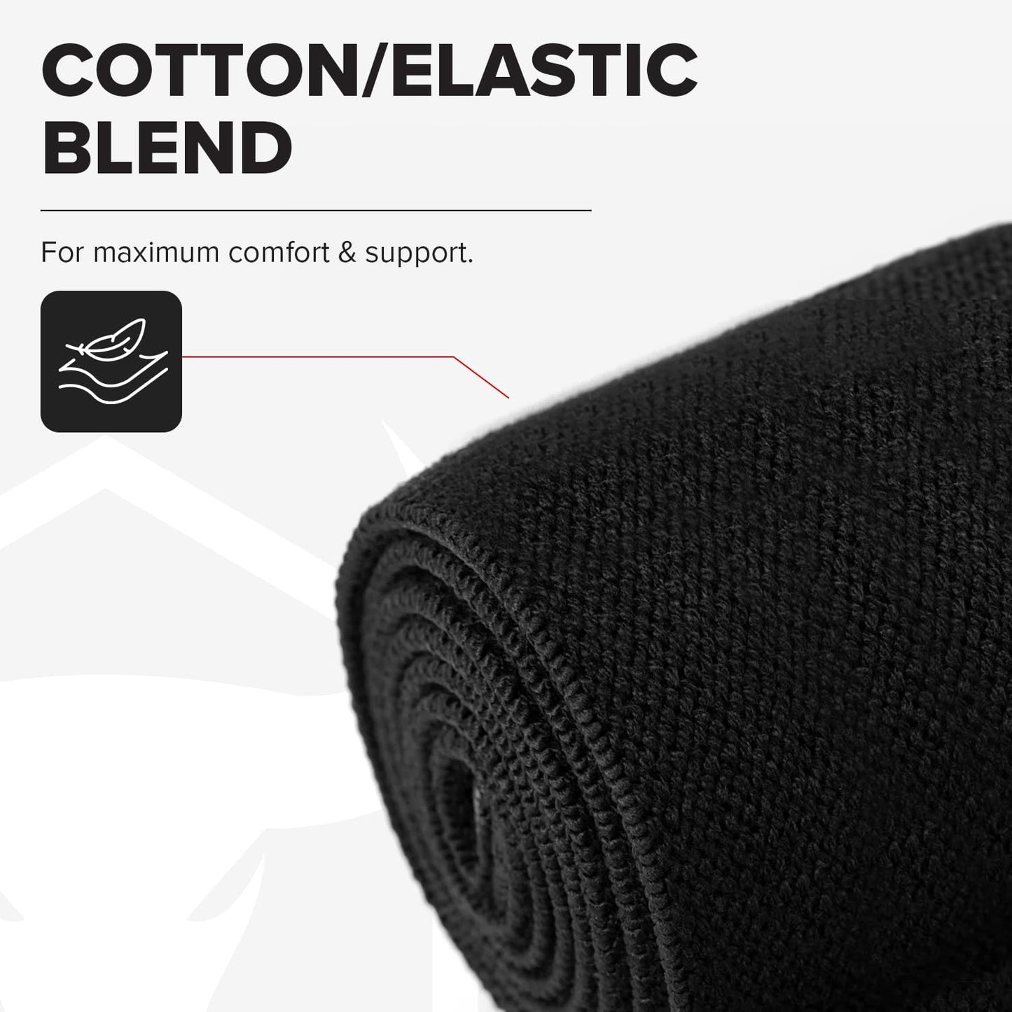 Elbow Wraps for Weightlifting (1 Pair) - 50" Elastic Elbow Braces for Weight Lifting - Elbow Support for Bench Press, Powerlifting, Fitness, & Gym Workout - Gym Elbow Straps Weightlifting - Elbow Compression Strap Brace (Black/Black)