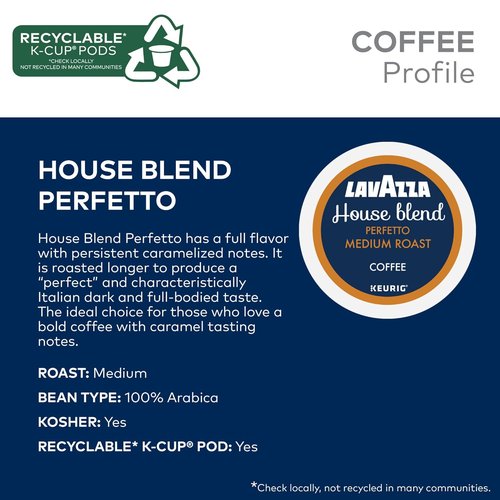 Lavazza Favorites Collection - Variety Pack of Single Serve K-Cup Pods | Light & Medium Roast, 64-Count