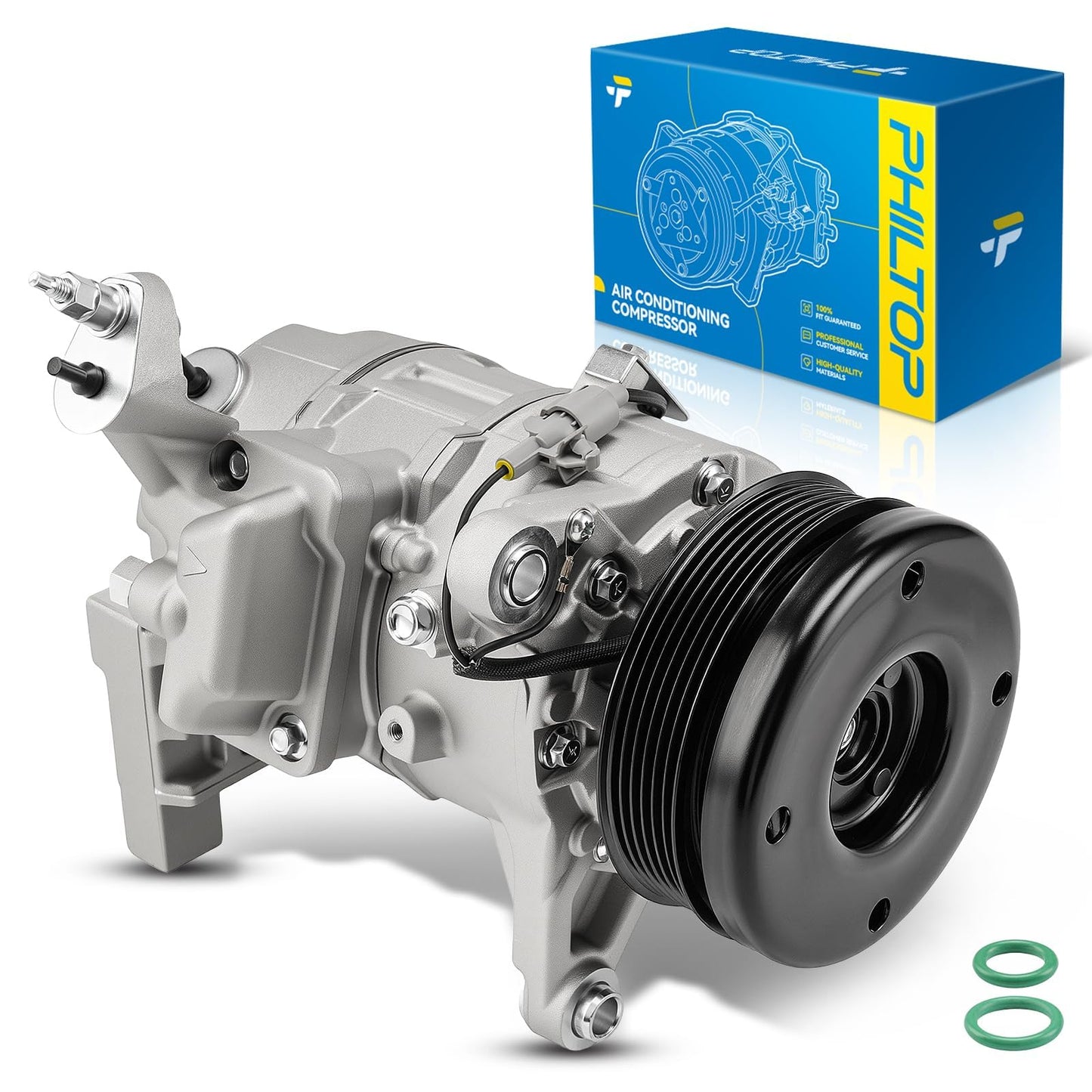 PHILTOP CO10571C NEW Air Conditioner AC Compressor with Clutch Compatible with Lexus GS300 1998-2005, IS300 2001 2002 2003 2004 2005