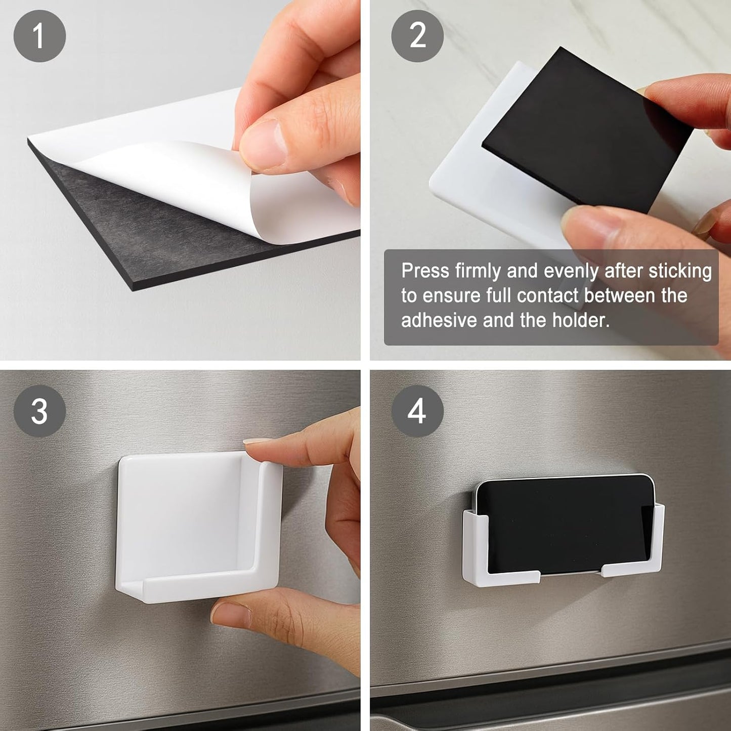Generic 4 Pack 2 lbs Magnetic Tablet & Phone Mount Holder - Strong Magnetic iPad Fridge Mount, Universal Refrigerator