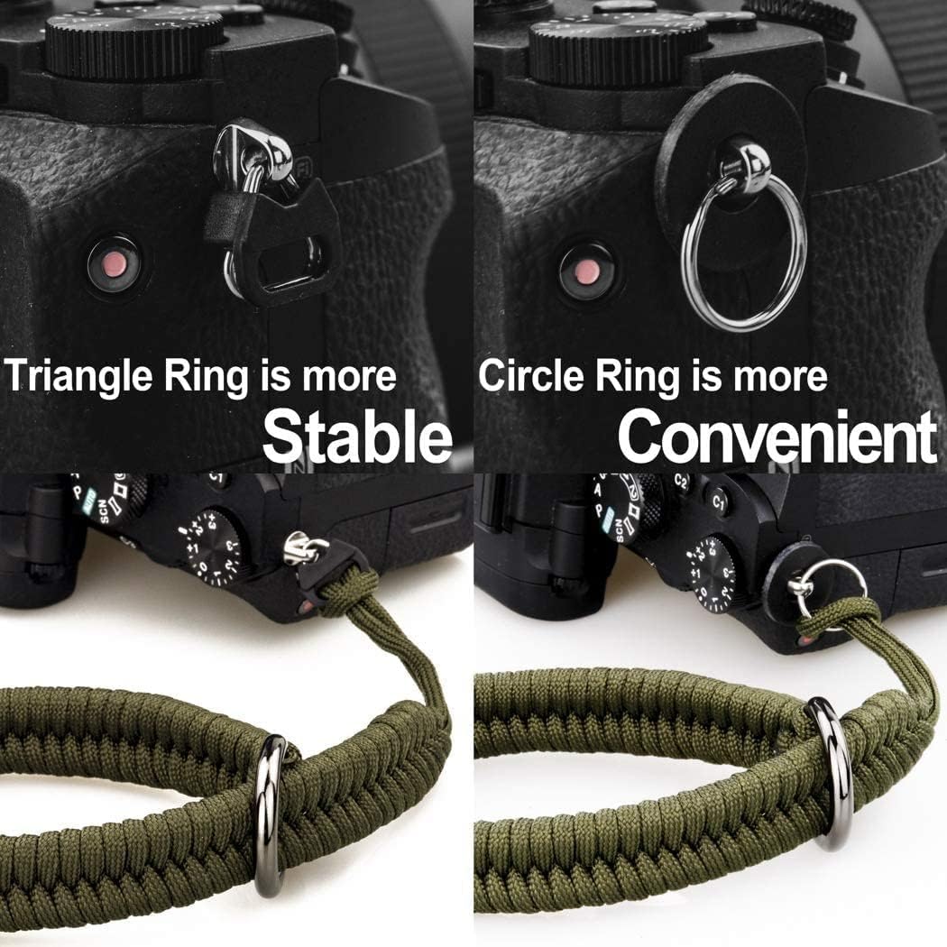 AQAREA Quick Release Wrist Strap for DSLR and Mirrorless Cameras - Green