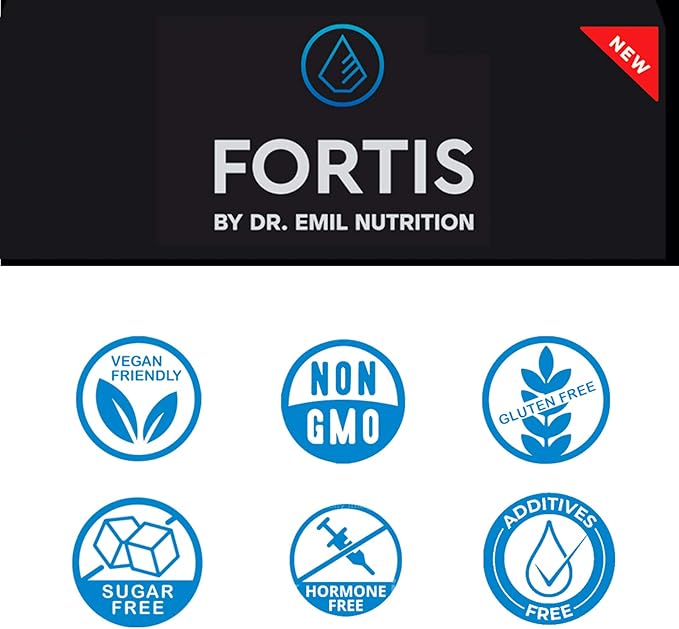DR. EMIL NUTRITION Fortis Post-Workout Recovery Capsule for Men with L-Glutamine and Sustamine to Support Muscle Recovery & Immune Health, 30 Servings