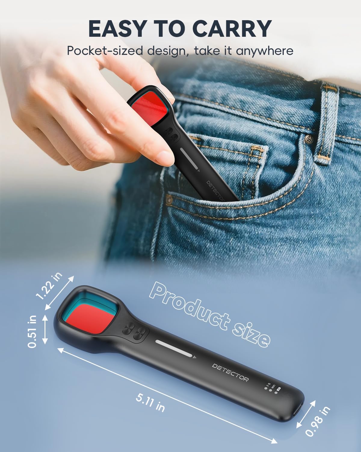 WSEF.R 7 4 Hidden Camera Detectors with Viewfinder Bug Detector & Spy Camera Finder, Perfect for Hotels, Car, Travel