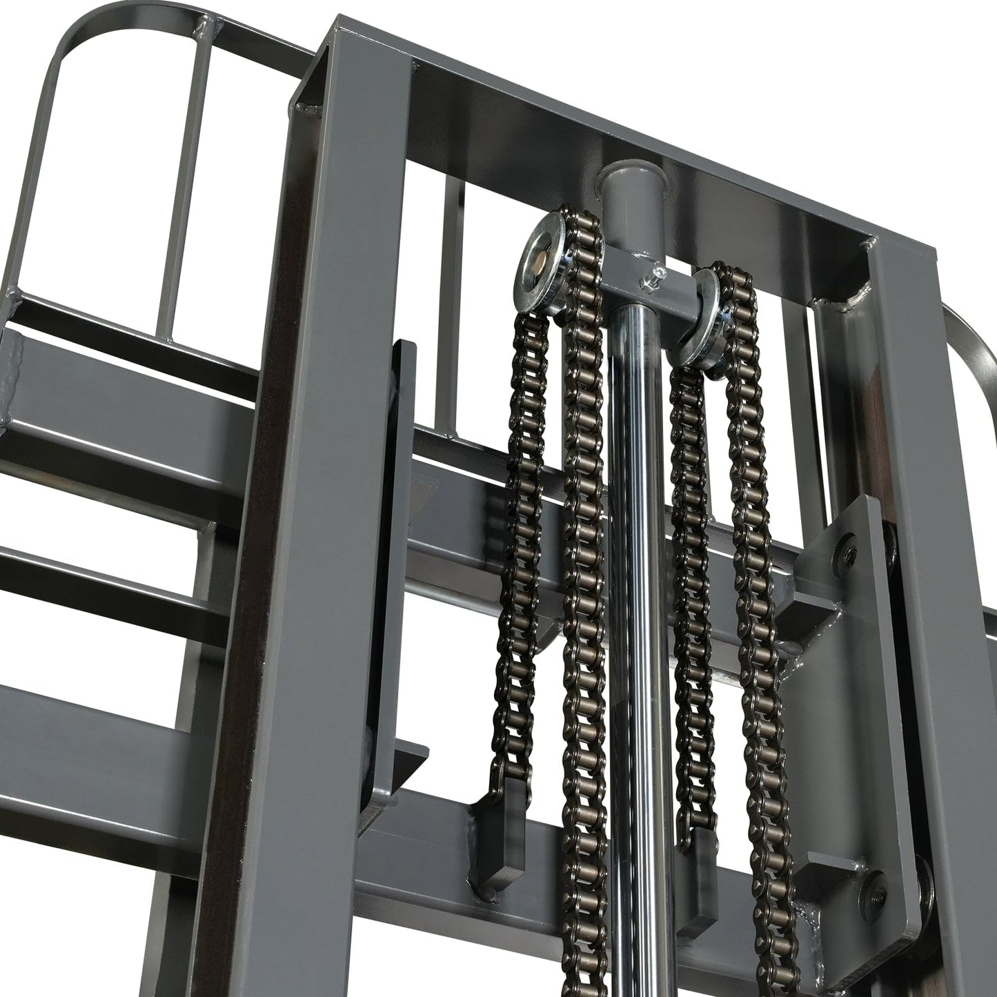MechMaxx 2640lbs Lithium-ion Electric Straddle Stacker, 98" Lift, Adjustable Legs & Forks, Model F26-98S