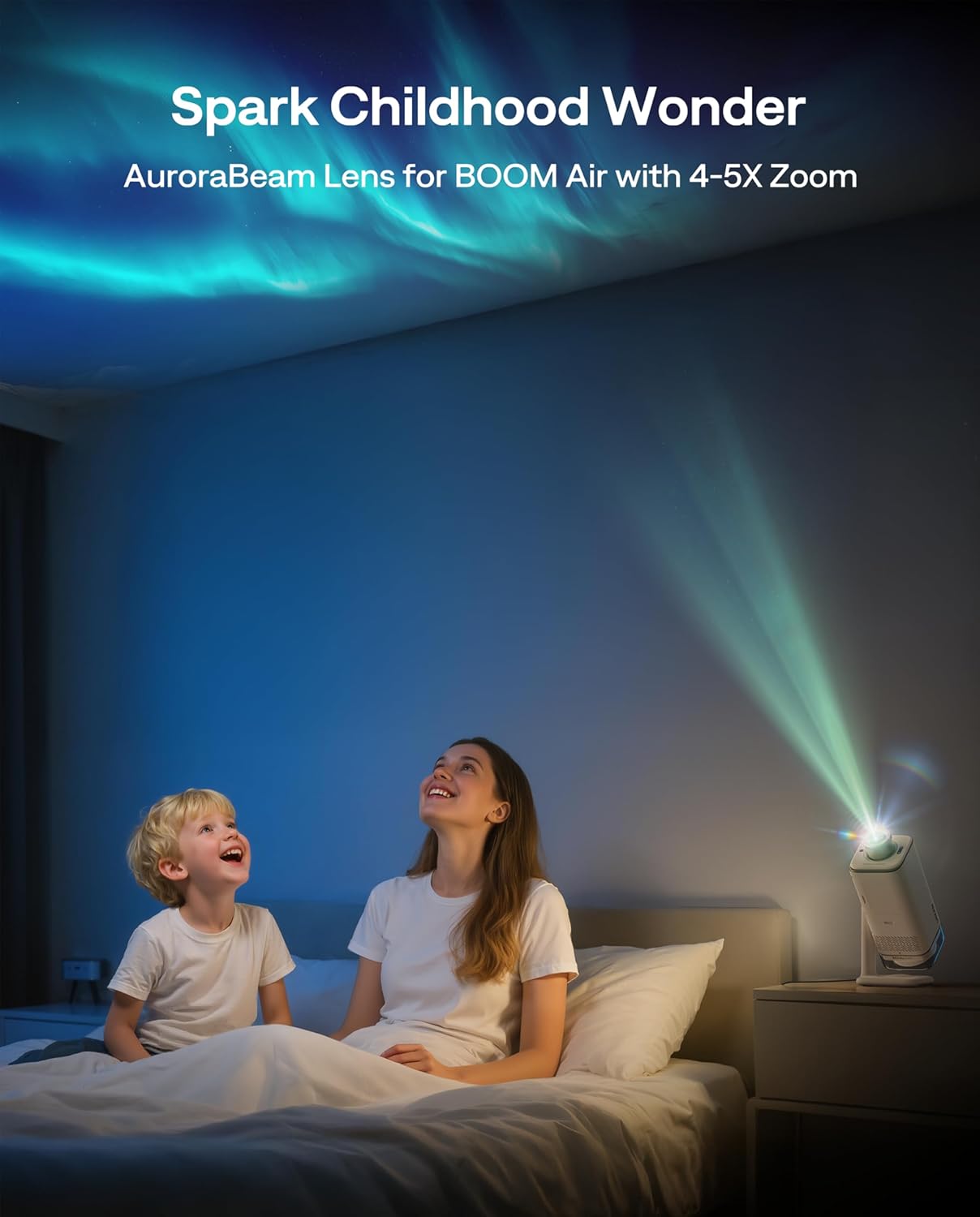 Aurzen air/D1 5X Immersive AuroraBeam Lens for Boom air Smart Projector, Star Projector Accessory, Magnetic Snap-On