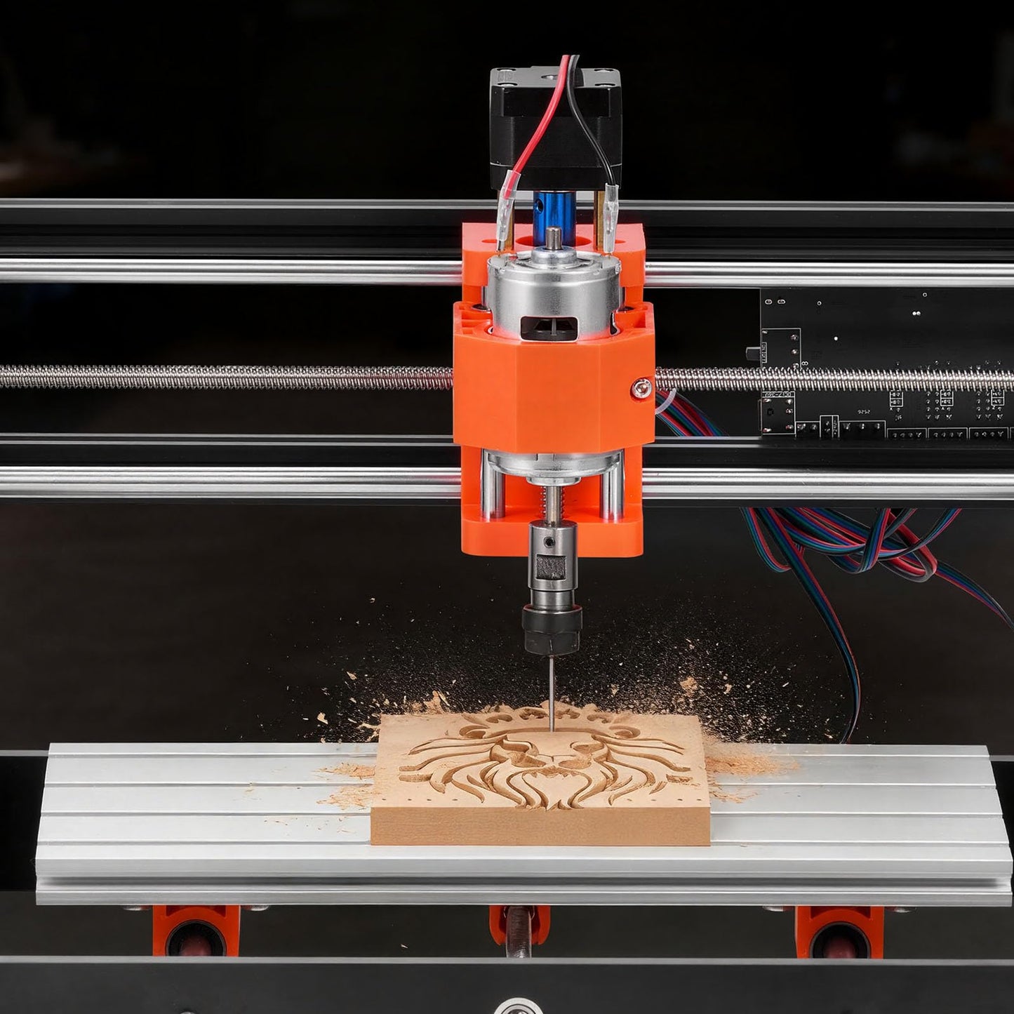 VEVOR 3018 CNC Router Machine, 60W Spindle, 3-Axis Wood Engraving Milling Machine, with 300 x 180 x 40 mm Working Area, Aluminum Alloy Construction, Rotary Knob, for Wood Acrylic Carving Cutting