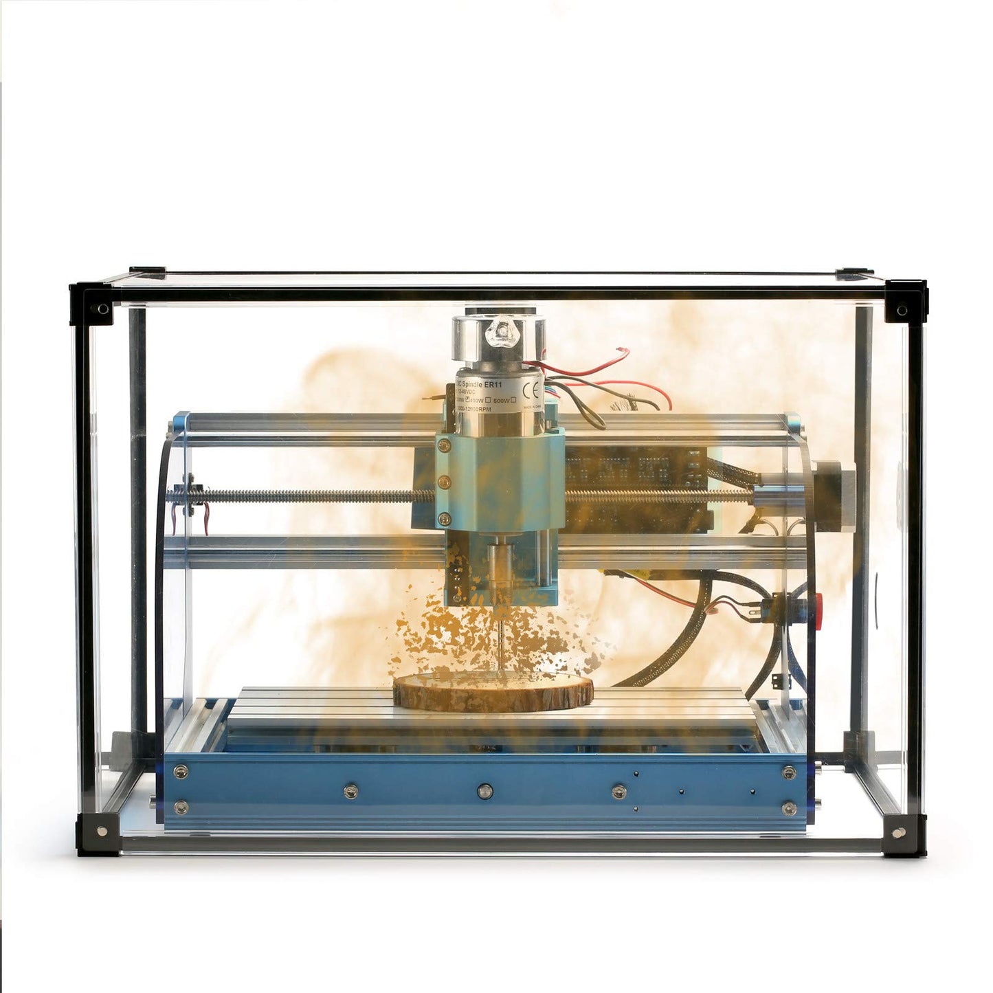 Genmitsu 3018-PROVer V2 CNC Milling Machine for Beginner + KABA Lite Enclosure PETG Box Kit, 450 x 390 x 300 mm