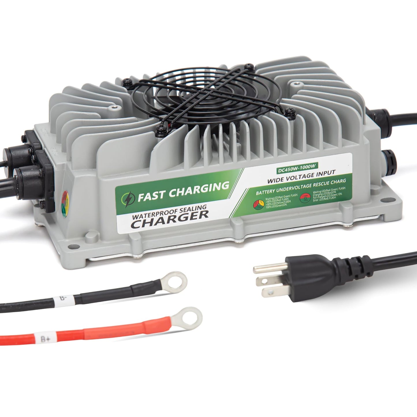 24V Scissor Lift Battery Charger Compatible with Genie Skyjack JLG Scissor Lift, 24V 25A Battery Charger for Forklift, Electric Pallet Jack, Floor Scrubber