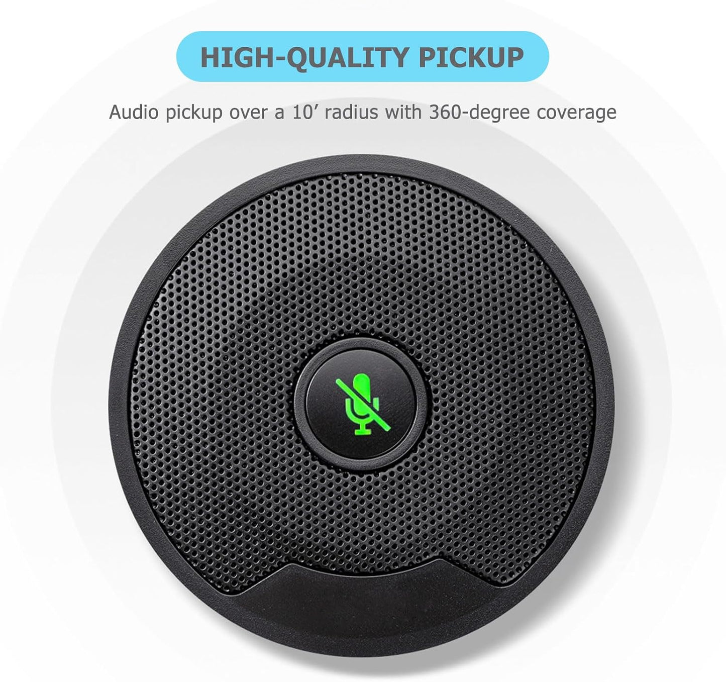 DricRoda (UM10) USB Microphone for PC, Computer Microphones, Omnidirectional Condenser Mic with Noise Cancelling