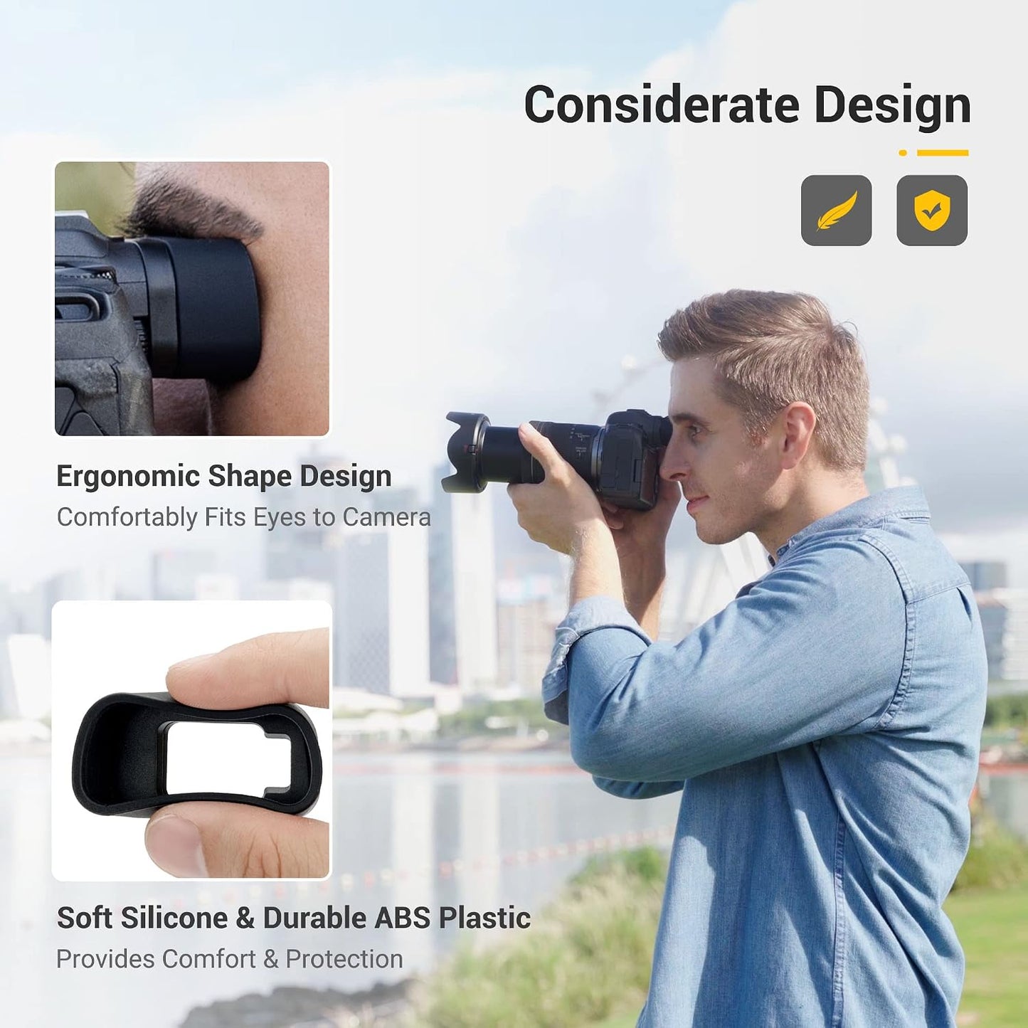 R8 R8 EOS RP Eyecup EyepieceSoft Silicon Extended Camera Eye Cup Viewfinder Special Designed for Canon EOS RP