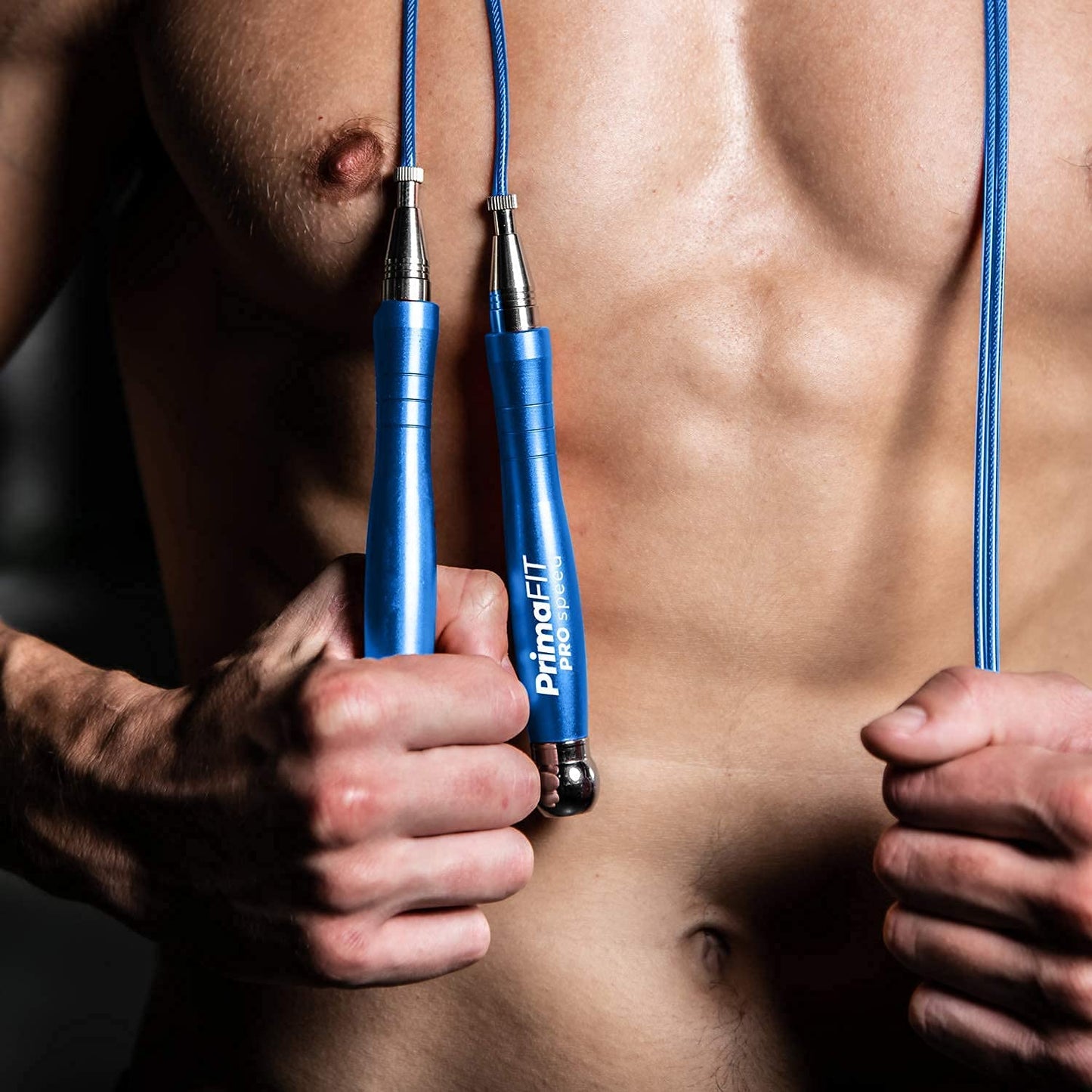 PrimaFIT Jump Rope Pro Speed Skipping Rope Adjustable Adult Jumping Rope Weighted Aluminium Handles for Double Dutch Boxing Workout Crossfit Exercise Fitness Spare Cable Weights Protectors Carry Bag