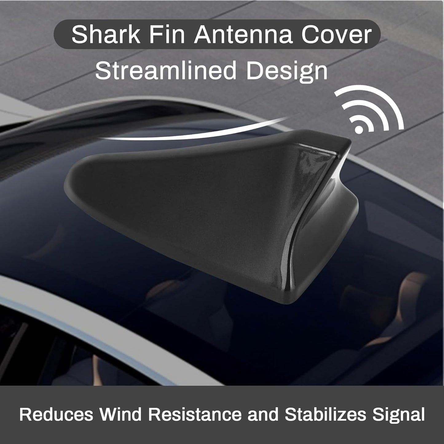 Fydun 96219 D5000EBQK 20142020 Car Shark Fin Antenna Cover Roof Aerial Base for Optima for Sonata Genesis Sedan Coupe