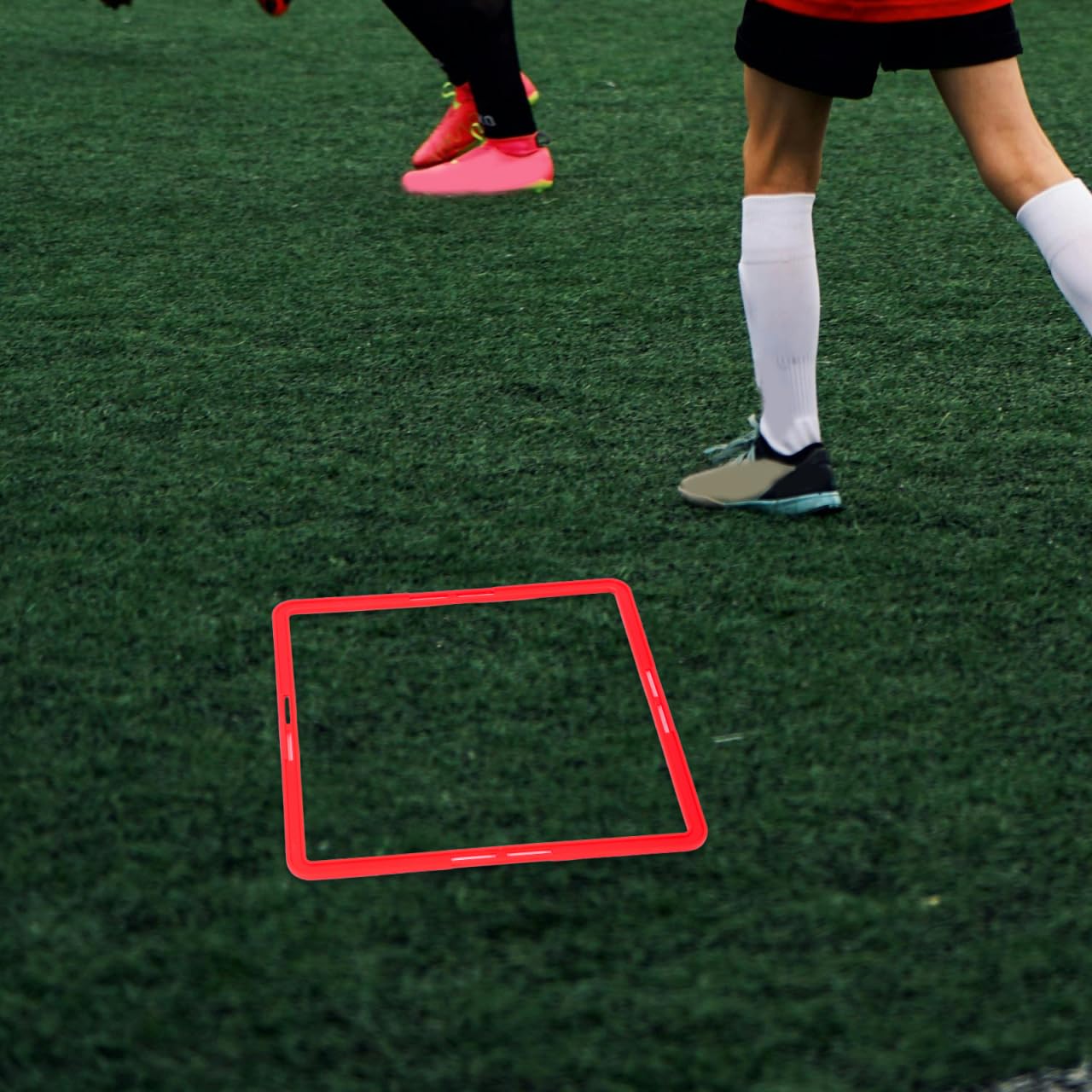 Mipcase 6pcs Square Agility Rings, Footwork Speed Training Rings Soccer Training Equipment for Agility Workout