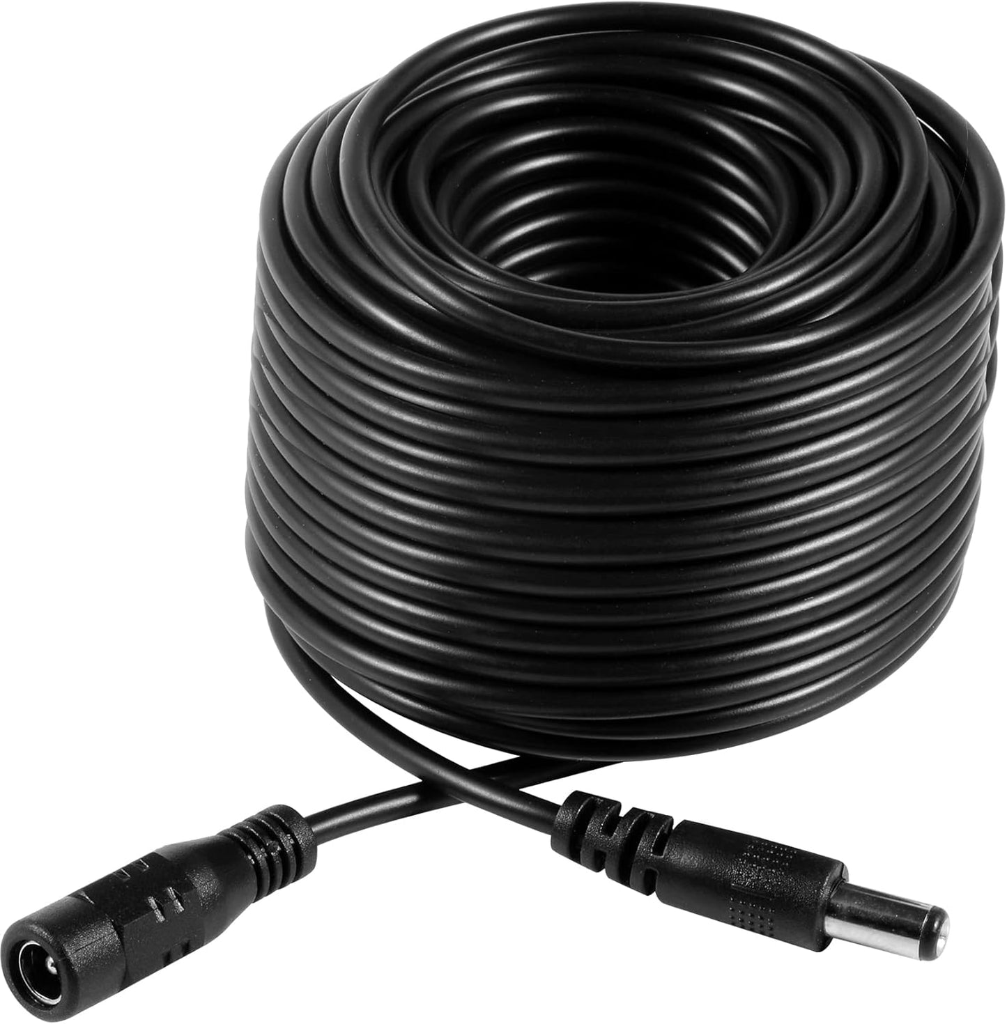 Vanxse 12v 2.1x5.5mm (20Meters-65FT) Dc CCTV Power Extension Cable for CCTV Security Camera WiFi IP Surveillance Camera