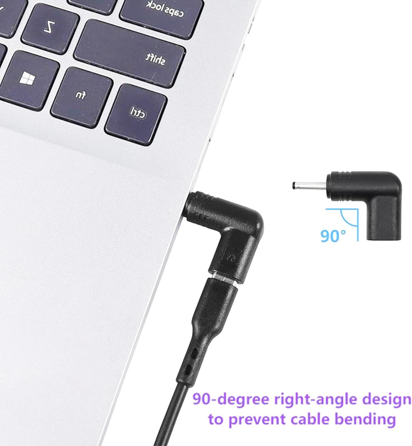 SHANFEILU DC5521 90 5.5mmx2.1mm 5V 2pcs to Type-C Degree Adapter DC Male Plug to USB C Female Converter Power Supply