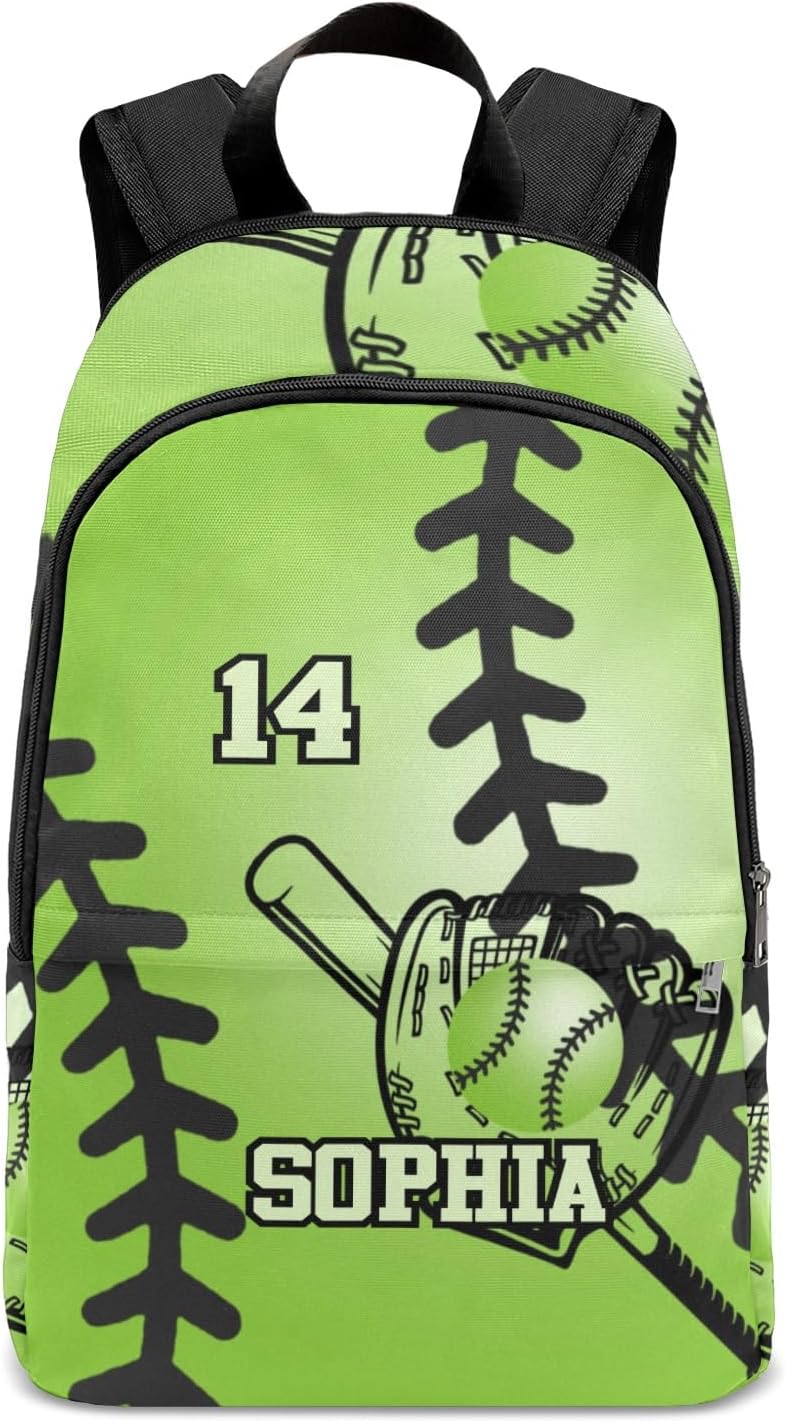 Joyestore Backpack Backpacks Personalized Onion Play Ball Play ball Custom Large Capacity Unisex Name Engraved Casual