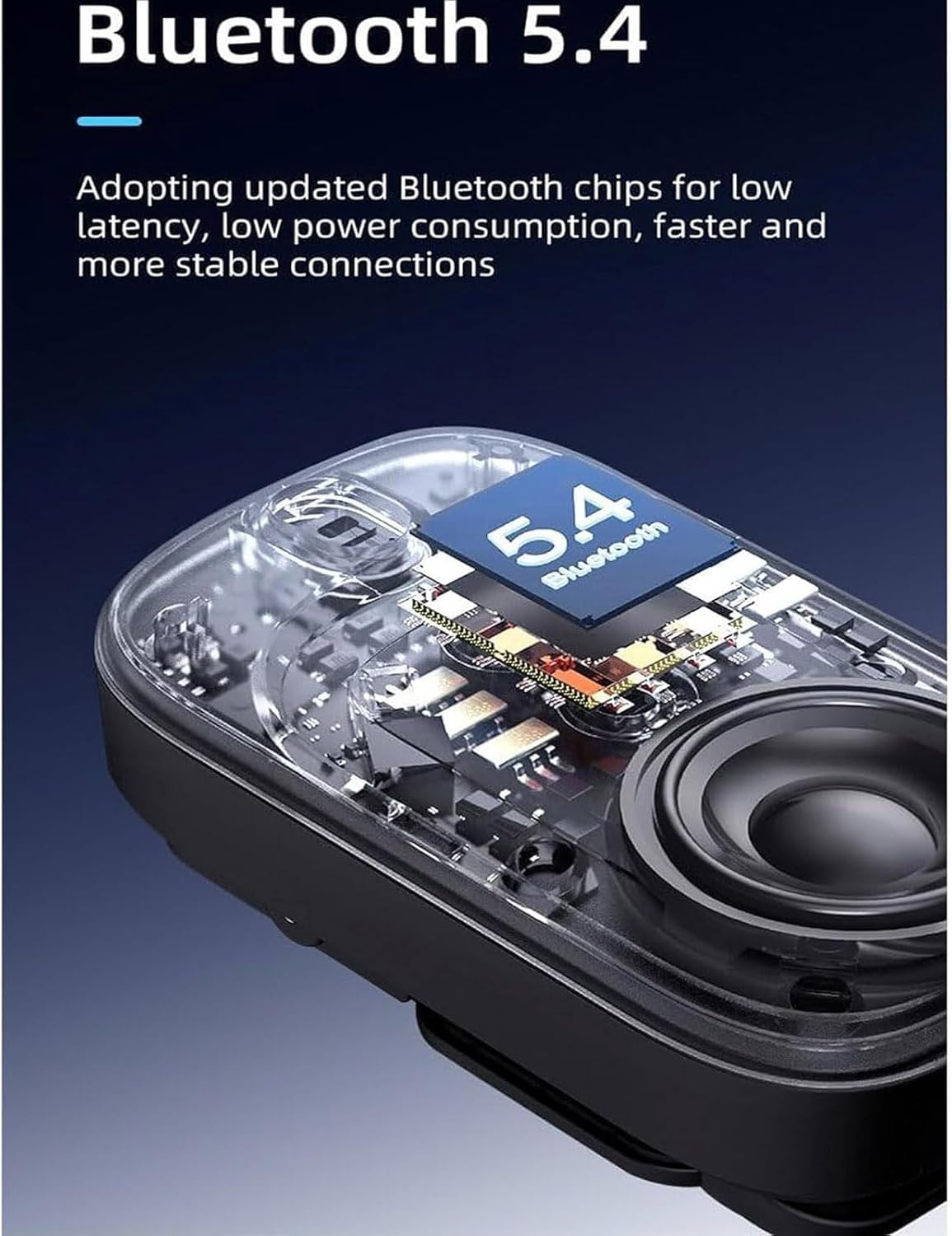 BYDGUMEI Wearable Bluetooth Speaker-miniWaterproof Speaker Cip Type - Buit-in Microphone forHands-Free Music and Call
