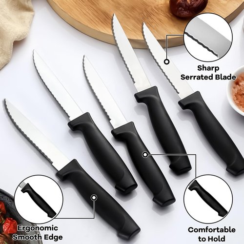 73-Piece Silverware Set with Organizer, Pleafind Stainless Steel Silverware Sets for 12, Cutlery Utensil Sets with Steak Knives, Include Forks Spoons Knives ＆ Silverware Organizer, Dishwasher Safe