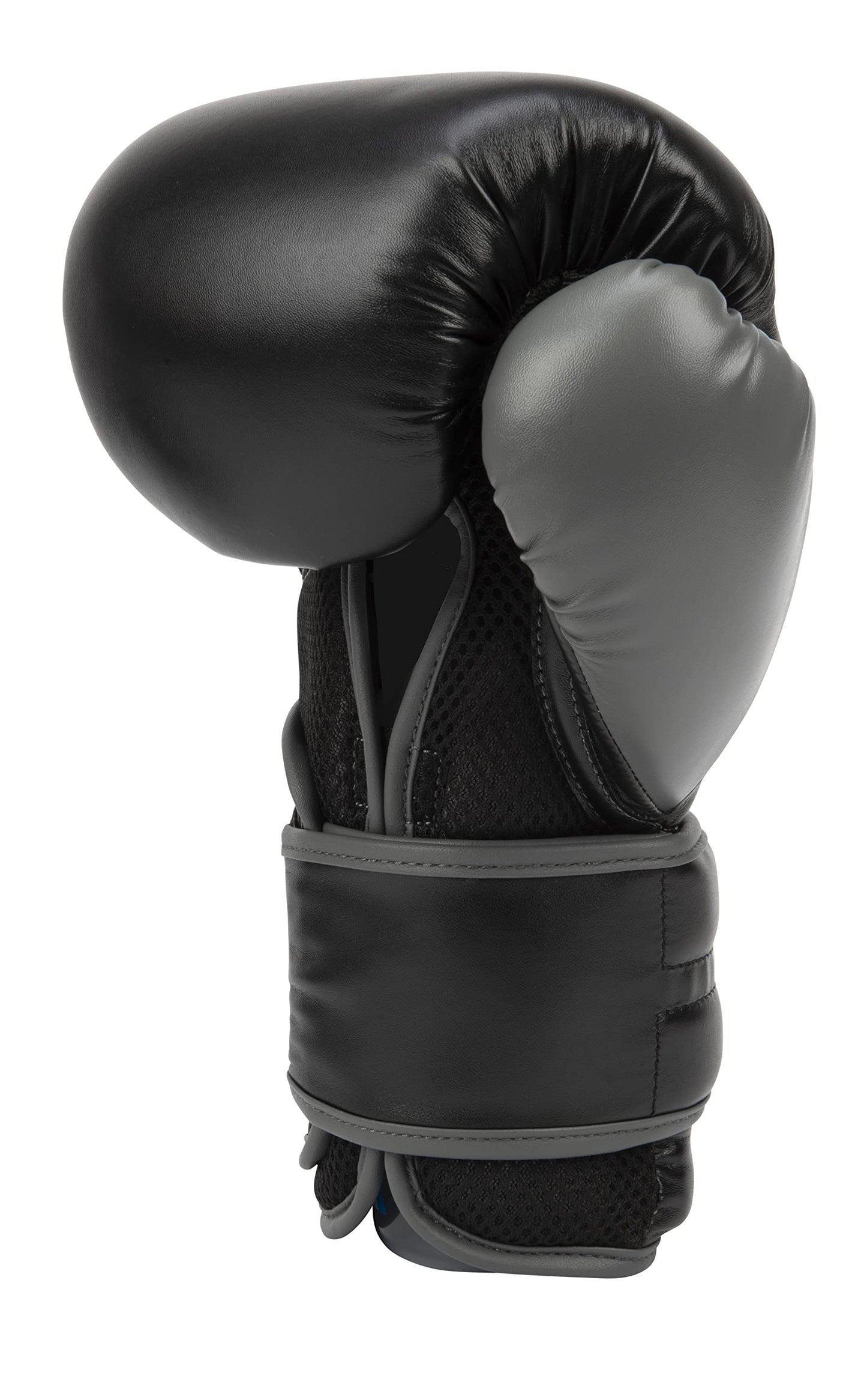 Everlast Powerlock 2 Hook & Loop Boxing Gloves | Fight Training Gloves | Hook and Loop with Durable Hand & Wrist Support | Heavy Bag & Fitness Training (Black, 16 oz)