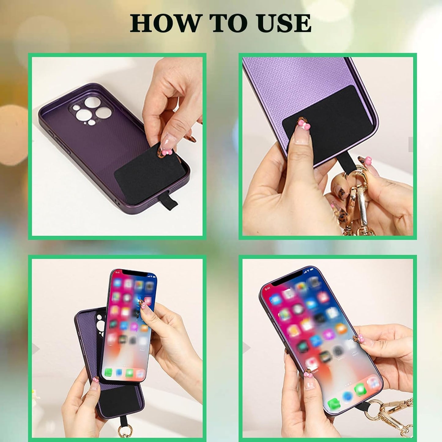 Adjustable Crossbody Phone Holder for Women - Stylish Pouch with Zipper
