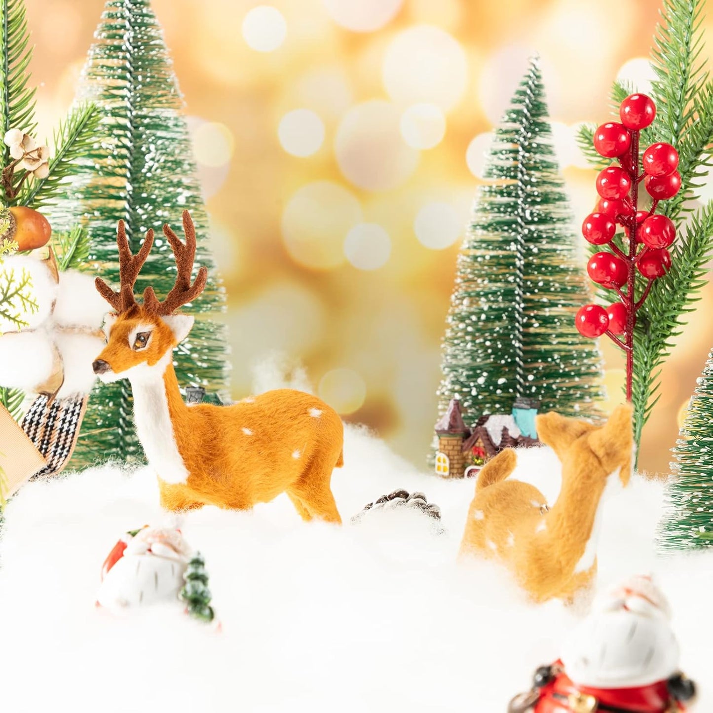 Shappy Christmas Fake Snow Decor - Fluffy Artificial Snow Blanket for Indoor Winter Decoration | 3 Bags