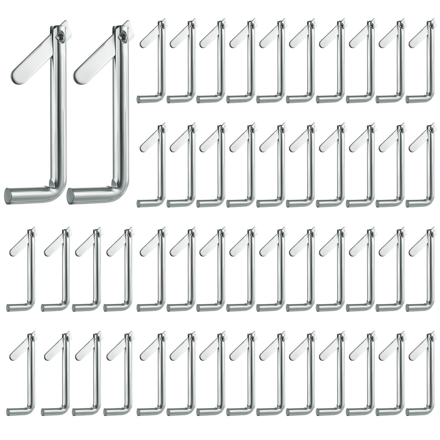 AOKLIT 50Pcs Galvanized Steel Scaffolding Toggle Pins, Scaffold Metal Locking Pins for Architecture, Furniture Installation, and Home DIY
