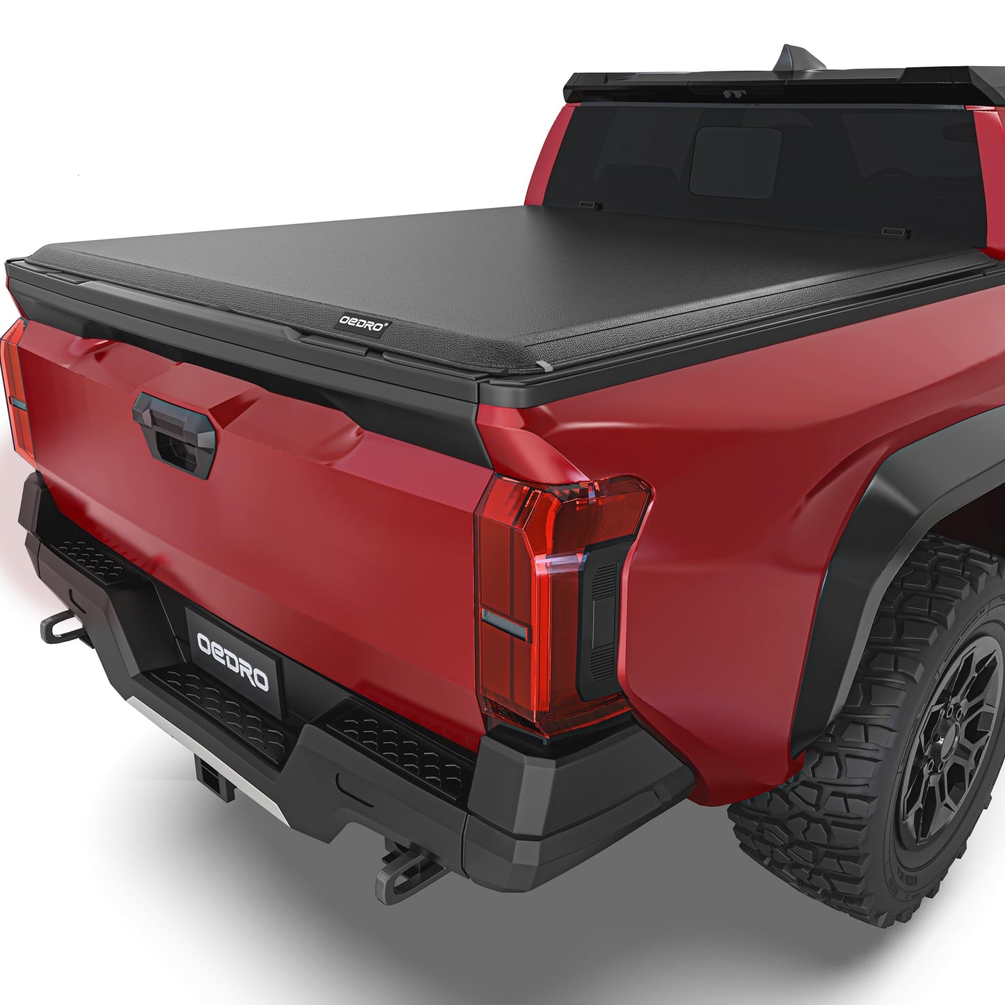 OEDRO Soft Roll Up Truck Bed Tonneau Cover Compatible with Toyota Tacoma 2024 2025 2026 (Excl. Trail) 5 Ft Bed with Track Rail System